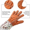 thumbnail image 3 of Gardening Rose Leather Gloves Women Extended Pro Gloves Rose Pruning Garden For Mother And Grandmother Gardening Gifts (red), 3 of 5