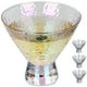 thumbnail image 1 of Vasos de Martini sin tallo Lysenn iridiscentes, juego de 4 unidades, 230 ml, 1 of 9