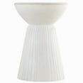 thumbnail image 4 of Albany Living 20" Marble Top Wooden Round End Table in White, 4 of 6