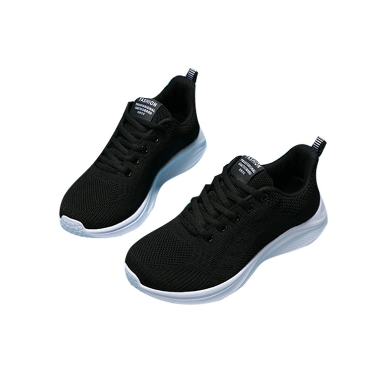 Womens black lightweight trainers hotsell