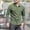 Army Green, variant on Men's Casual Shirt Jacket Linen Button Down Shirt Long Sleeve Lightweight Shacket with Pockets Gray XXL(XXL)