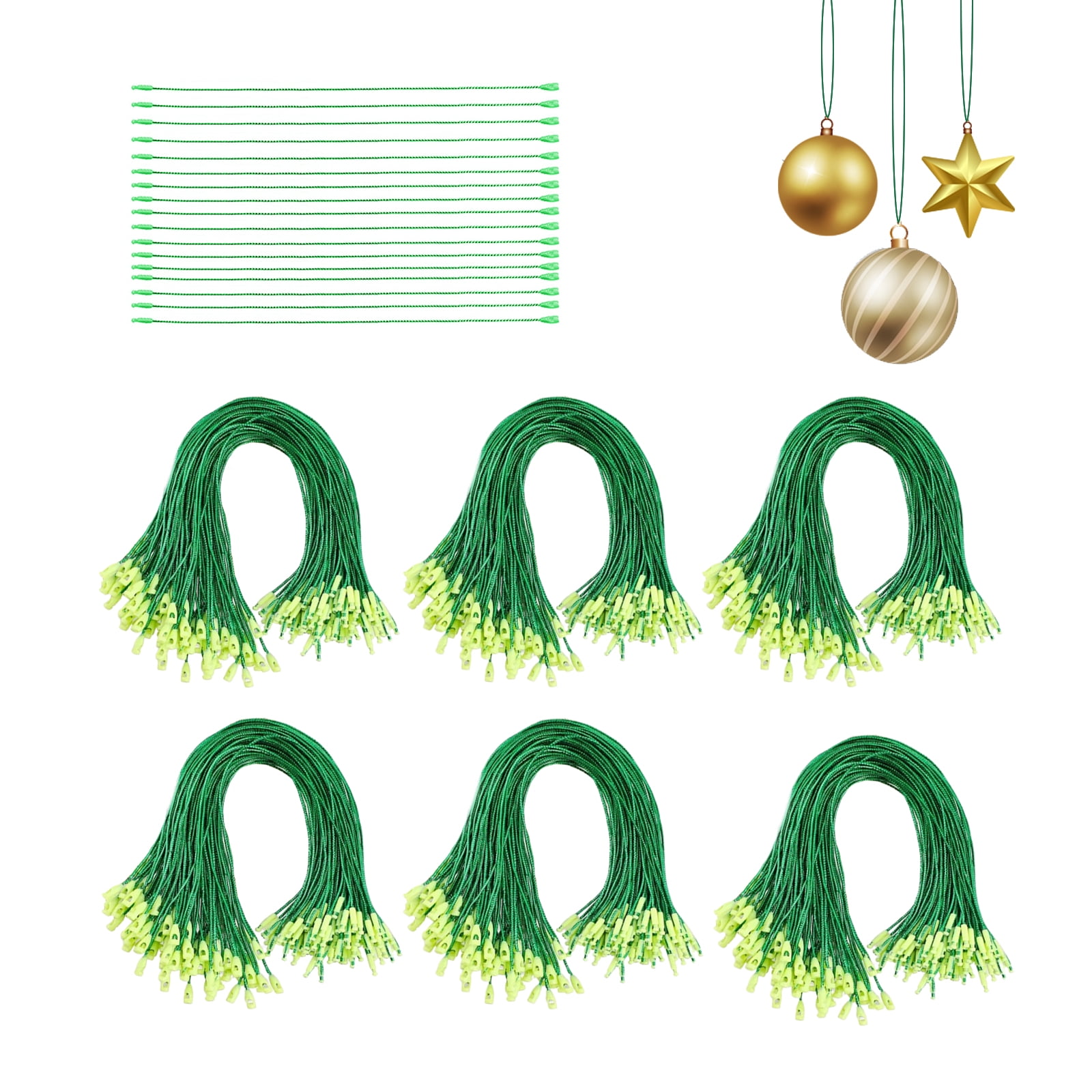 100PCS Christmas Ornament String For Christmas Tree Ornament Hooks