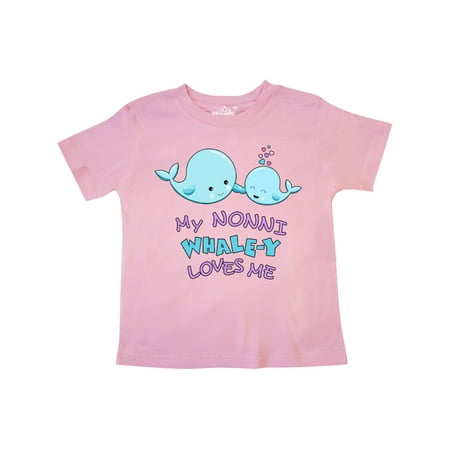 

Inktastic My Nonni Whale-y Loves Me Gift Toddler Boy or Toddler Girl T-Shirt