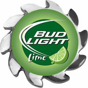 Trademark Poker Bud Light Lime Spinner Card Cover, Silver