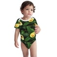 thumbnail image 2 of Yiaed Fresh Avocados Print Infant Climbing Short Sleeve Onesie One-Piece Baby Bodysuit Clothes 0-12 Months -9M, 2 of 6