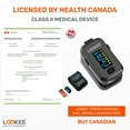 thumbnail image 3 of LOOKEE® A310 Premium Pulse Oximeter Finger Monitor | Designed by A Proud Canadian Business | Medical Grade Accuracy, Alarm & Perfusion Index | Carry Case & Batteries | Black Version, 3 of 7