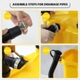 thumbnail image 6 of 35-Qt Commercial Mop Bucket with Side Press Wringer Floor Cleaning Rectangular Mop Bucket on Wheels, Yellow, Including Mop and Mop Head Replacement, 6 of 7