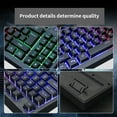 thumbnail image 2 of Seitruly Teclado mecánico con cable luminoso, 89 teclas, hogar, escuela, negocios, cuaderno de trabajo, teclado de escritorio, actualización Videojuegos y accesorios, 2 of 6