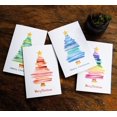 thumbnail image 5 of Merry Christmas Greeting Cards, 12 Pcs Small Size (15cm * 10cm) Cute Colorful Christmas Tree Greeting Cards & Envelopes for Christmas, Pack of 12, 3X4 Christmas Tree, 5 of 5