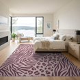 thumbnail image 3 of ODIKA Pink Cheetah Print Leopard Spotted Zebra Stripe Tiger Border for Master Suite, California King, Under Bed, Foldable Easy Care, 3 of 7