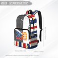 thumbnail image 7 of FKELYI 17 Inch Clear Backpacks for Kids School Bookbag USA 250th Anniversary Star Print Lightweight Transprent Schoolbag for Elementary Student Daypack Rucksack, 7 of 7