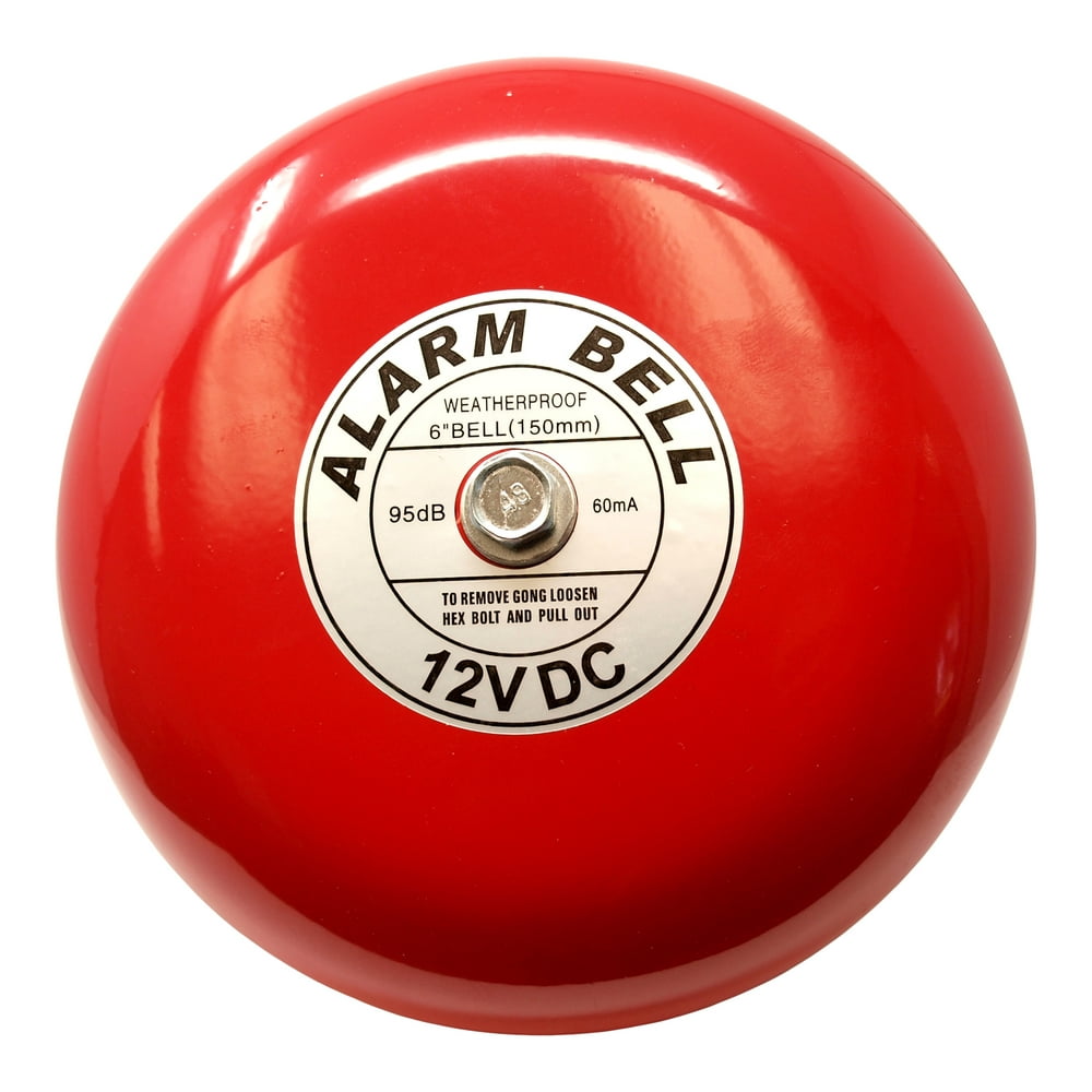 Fire Alarm Bell, Security Bell, 12 Volt Dc, 6