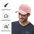 thumbnail image 4 of Gorras de béisbol de lana de cordero, cálidas, de felpa, estilo hip hop, para hombres, mujeres y viajes al aire libre, 4 of 5