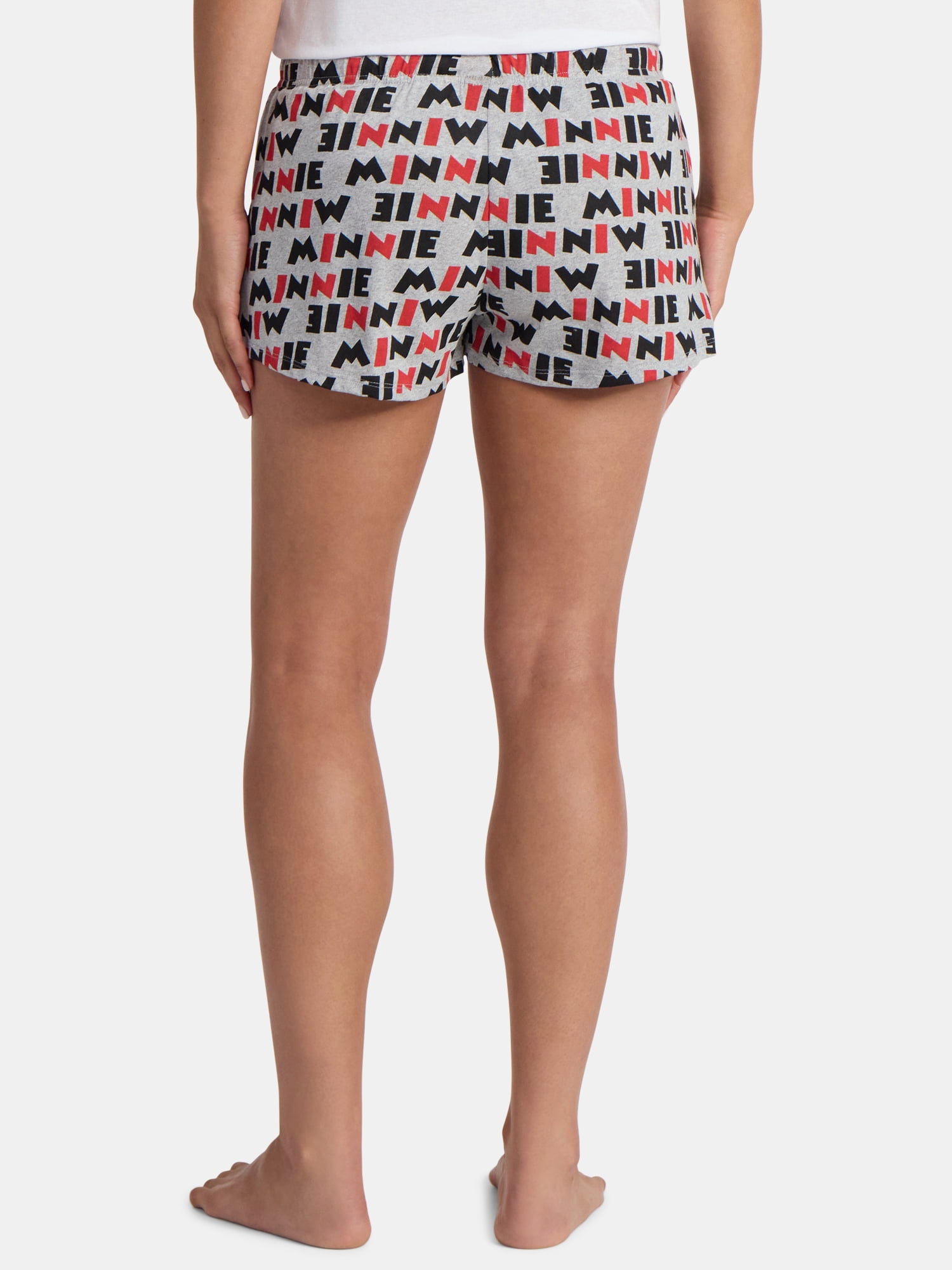 Disney Women's Minnie Mouse Text Print Boxer Sleep Shorts, Sizes S-XXL