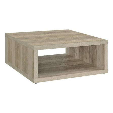 Frisco Square Engineered Wood Coffee Table Distressed Pine
