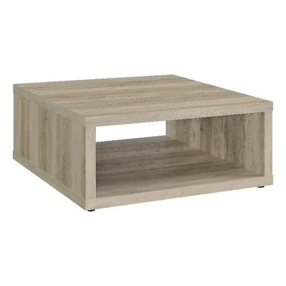 Frisco Square Engineered Wood Coffee Table Distressed Pine