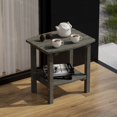 thumbnail image 3 of Wildridge Classic Side Table, Dark Gray - Outdoor Weather Resistant Recycled Plastic Furniture for Patio, 3 of 4