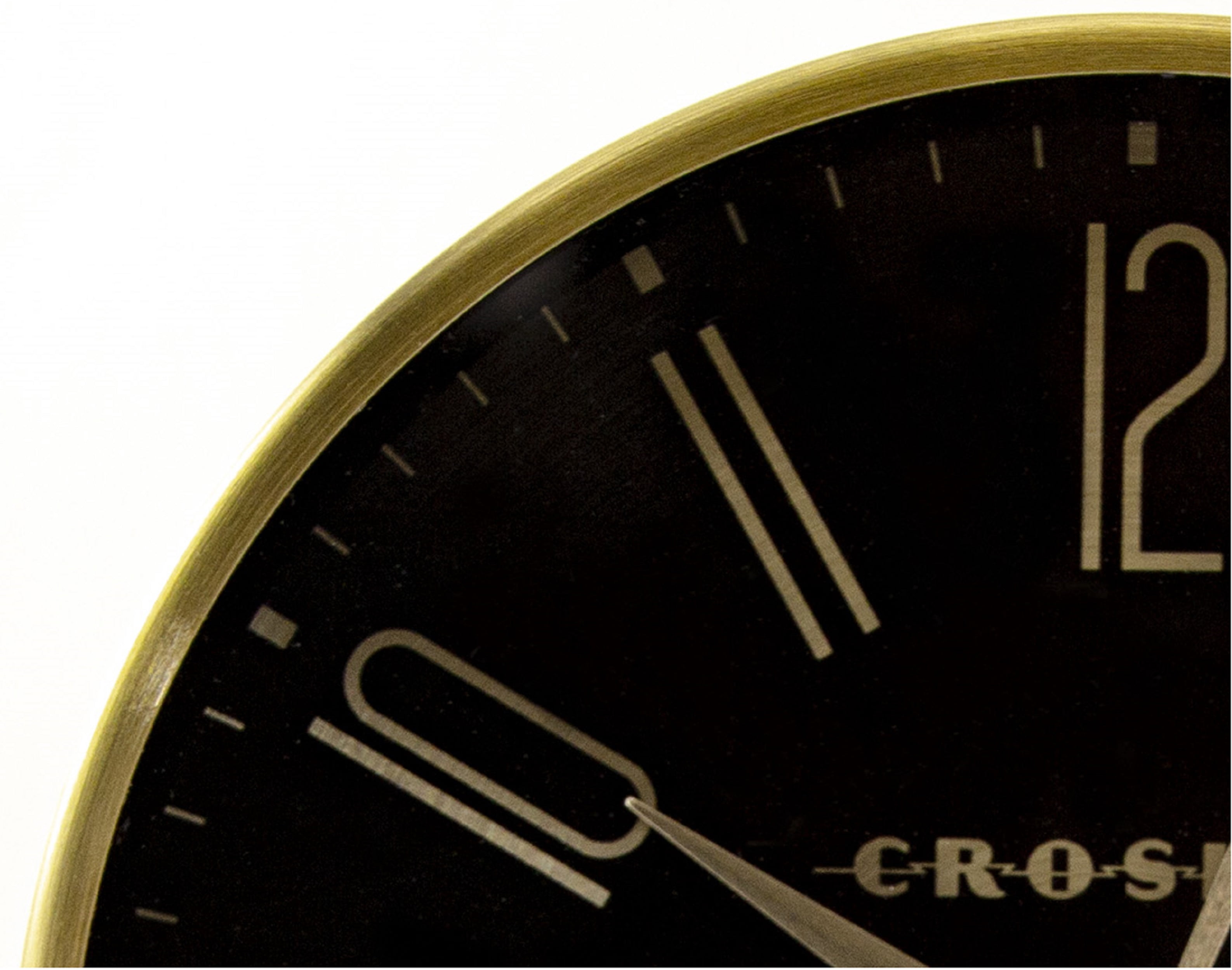Crosley 5 in. Black Alarm Clock Analog Battery Operated