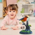thumbnail image 4 of Realistic Electric Talking Parrot Toy, Voice Control Sensor Simulating Bird Desk Decor, Interactive Singing Animated Office Gift for Kids Adults, 4 of 8