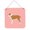 Pink, variant on Checkerboard Pattern With Dog Art Wall or Door Hanging Prints