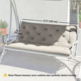 thumbnail image 3 of Outsunny 2 Seater Garden Bench Cushions, 4.7 Inch Thick Outdoor Soft Pad, 3 of 10