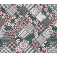 thumbnail image 5 of oneOone Cotton Flex Teal Green Fabric Floral Quilting Supplies Print Sewing Fabric By The Yard 40 Inch Wide, 5 of 6