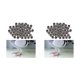 thumbnail image 1 of Greeniant 100Pcs 2022 Aluminium Racing 8mm Rings Foot Bands Blanco 2Conjunto, 1 of 1
