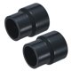 thumbnail image 1 of Uxcell 2-Pack Adaptador de Reducción de Tubo, Conector de Acoplamiento Reductor Recto de 2"*1-1/2", Gris, 1 of 6