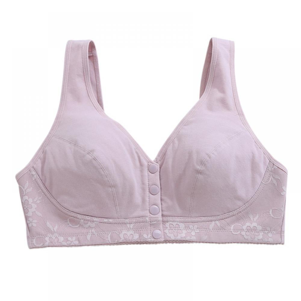 GOODLY Wireless Cotton Bras For Women Lingerie Front Close T-back Bra ...