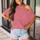 thumbnail image 1 of Puntoco Mujeres Moda O-cuello Sin Tirantes Sólido Camiseta tops Manga Corta Blusa Suelta Puntoco Puntoco-7917, 1 of 1