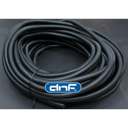 100 FT 1/4 SPLIT WIRE LOOM CABLE CONDUIT POLYETHYLENE TUBING 100 FEET 1/4