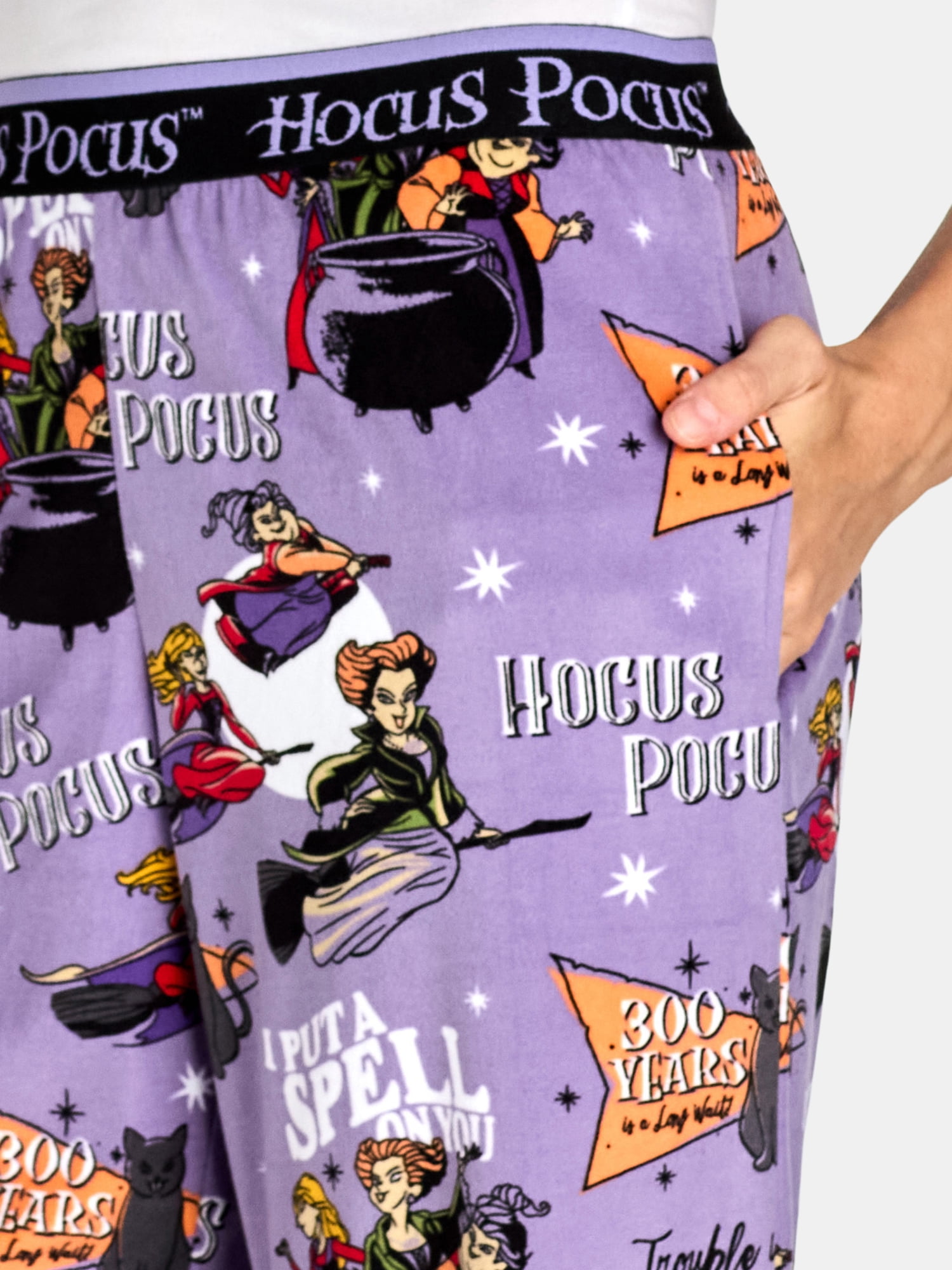 Disney Women's Hocus Pocus Halloween Velour Sleep Pants, Sizes XS-3X