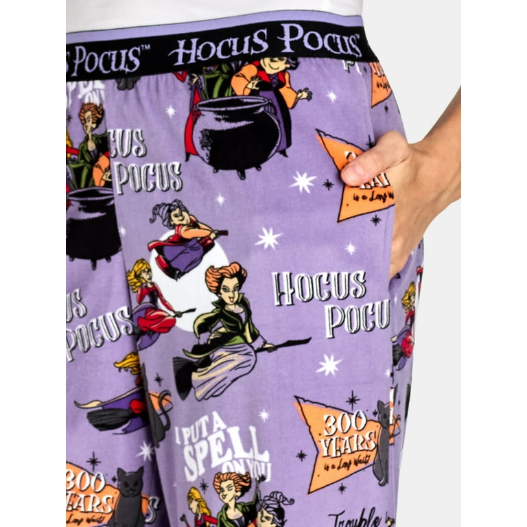 Disney Women s Hocus Pocus Halloween Velour Sleep Pants Sizes XS 3X