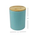 thumbnail image 2 of Wave Medium Ceramic Canister, Turquoise, 2 of 6