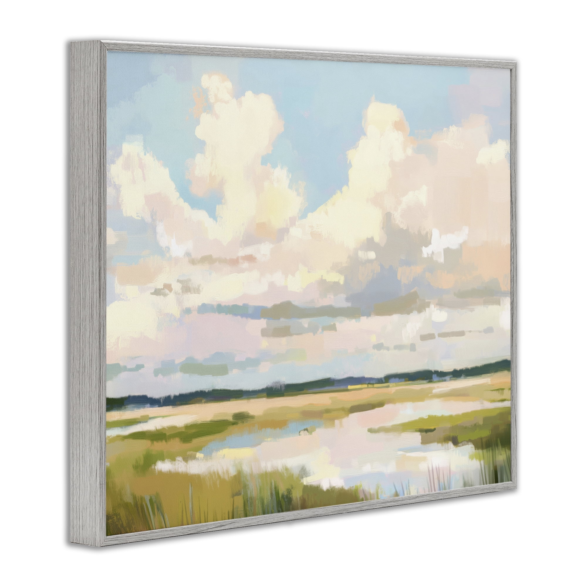 Stupell Industries Lowcountry Marsh at Dawn Gray Framed Giclee Art, design by LSR Design Studio