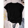 thumbnail image 2 of Women'S St. Patrick'S Day Lucky Clover T-Shirt, Casual Crew Neck Polyester Top with Slight Stretch, Regular Sleeve Pullover for All Seasons - H Fit Tee For Adult, Men, Women, Teen, Teenager, Adolesce, 2 of 4