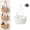 1Tier-White, variant on Woven Cotton Tier Over the Door Basket, Wall-Mounted Storage Organizer | Space-Saving Storage, Cotton Woven, Versatile Hanging Organizer, Foldable Washable Baskets