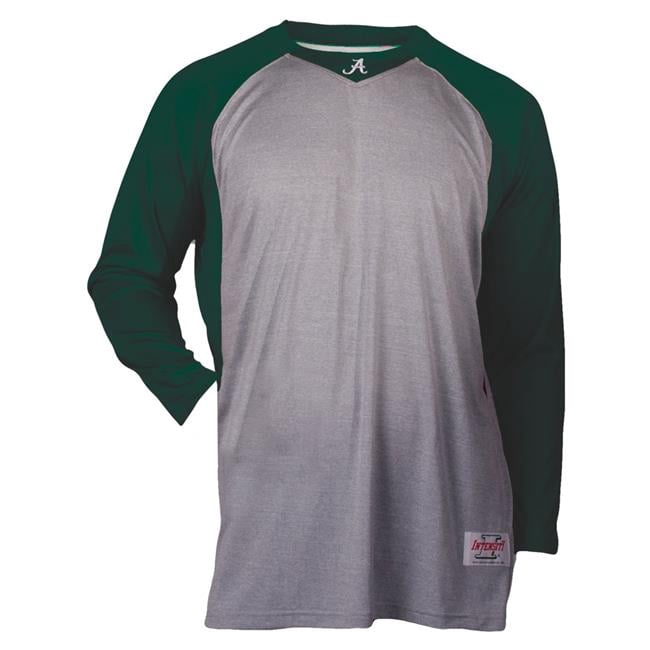Intensity N6808920MED Baseball Shirt with Sleeve for Men, Oxford &amp; Dark ...