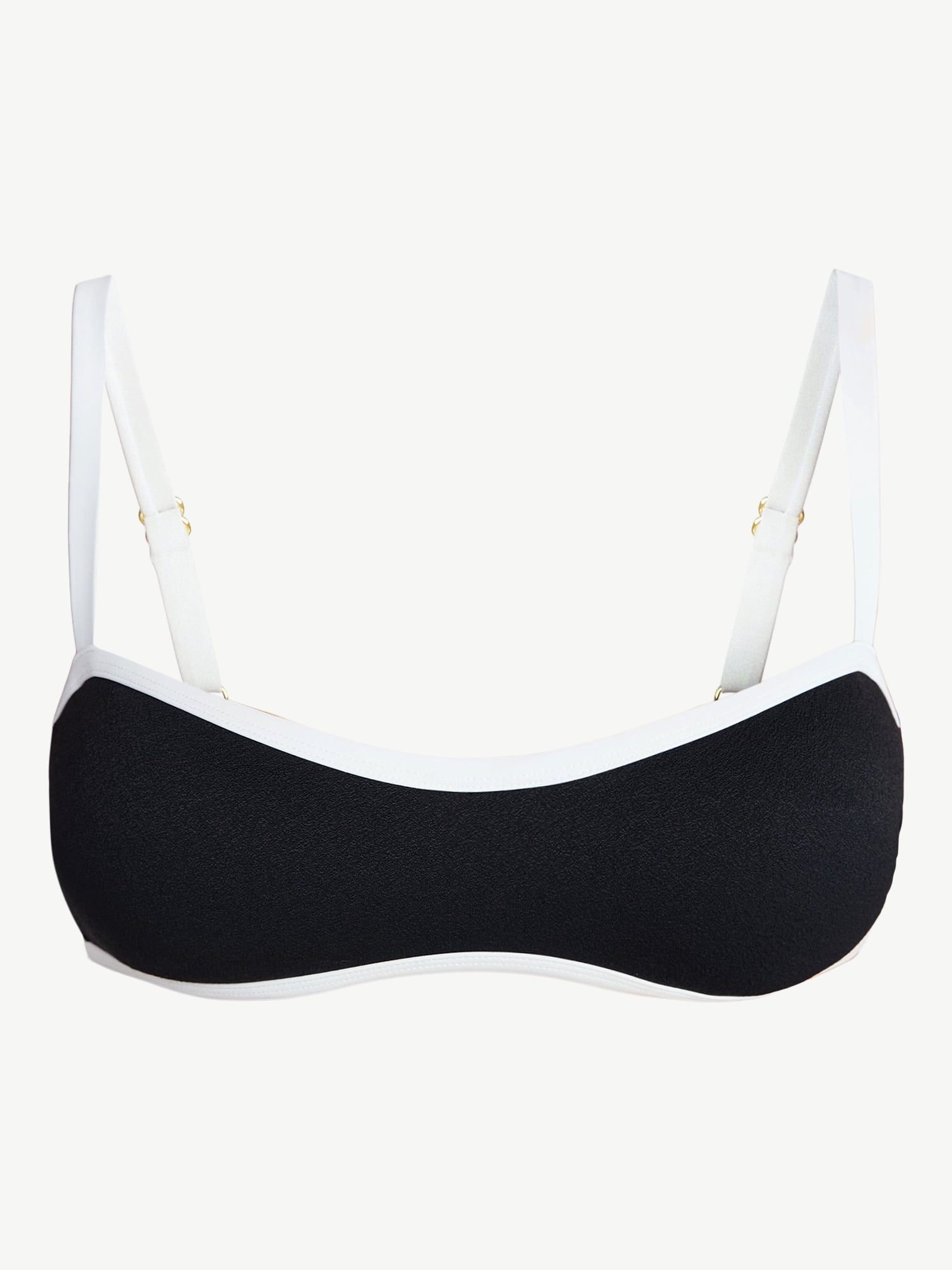 Time and Tru Women's and Women's Plus Size Tropez Hidden Underwire Bandeau Bikini Top, Sizes XS-3X