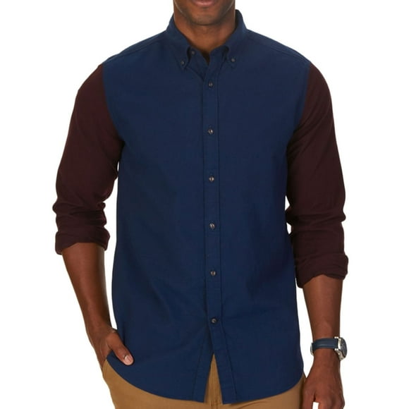 Camisa con botones Colorblocked para hombre Nautica azul XX-Large