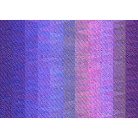 Ahgly Company Indoor Rectangle Patterned Tyrian Purple Area Rugs, 6' x 9'