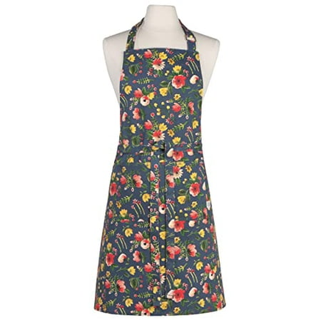 

Midnight Garden Chef s Kitchen Apron Blue Floral 28 X 32 In