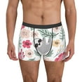 thumbnail image 2 of Goofa Cute Cartoon Sloth Printed Men's Boxer Briefs Underwear, Moisture-Wicking Underwear, Trunk,Soft and Breathable Cotton Underwear-XX-Large, 2 of 9