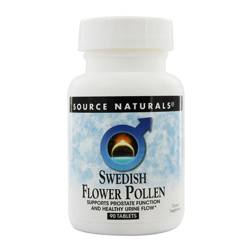 Swedish Flower Pollen Standardized Extract Tablets For Prostate Function, 90 Ea