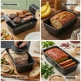 thumbnail image 2 of LIMICAR 2 Pack Meatloaf Pan with Drain Tray, Nonstick Baking Loaf Pan for Roasting Meat,Bread,Turkey Meatloaf,Reduce Fat and Keep Healthy,9 x 5 Inch, 2 of 9
