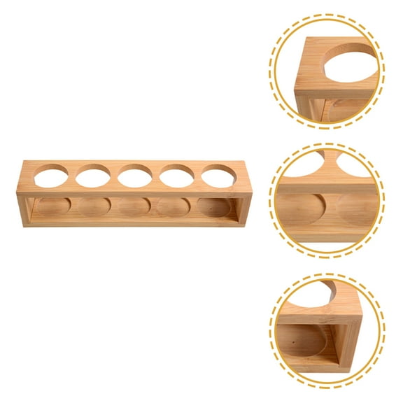 Toyvian Essential Oil Shelf Beige Bamboo Fine Polishing Safe Reliable