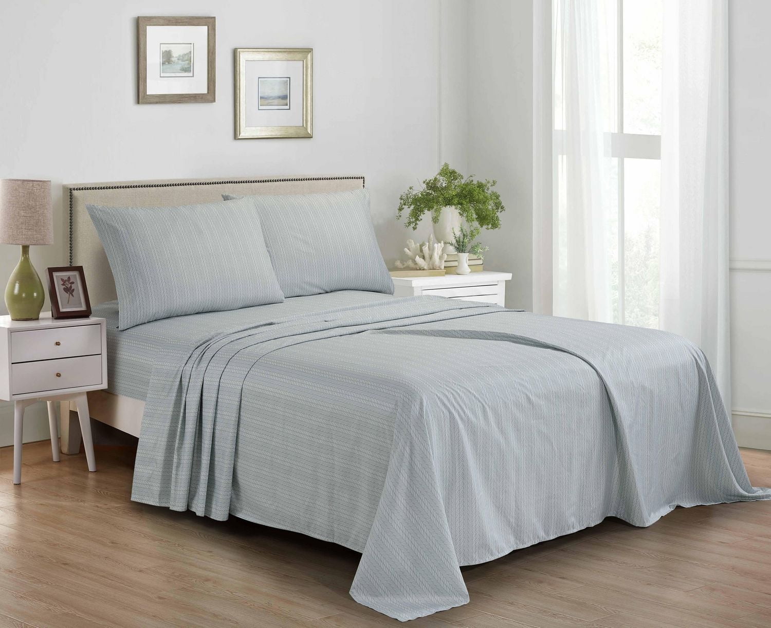 Ensemble de draps en microfibre imprimé 4 pièces