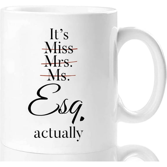 Shqiueos Lawyer Gifts for Women, Lawyer Mug for Women 11 Oz, Pass the Bar Exam Gifts, Female Lawyer Gifts, Office Gifts for Attorney, JD, Future Lawyer, Law School Graduation Gifts for Women