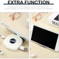thumbnail image 3 of RGRGSA-6 Pieces Retractable Cable Management Charging Organizer Phone Cord Holder Small Winder Case for Headset Cord Mouse Wire Charger Cable(White), 3 of 4