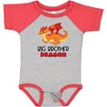thumbnail image 3 of Inktastic Big Brother Cute Red and Orange Dragon Boys Baby Bodysuit, 3 of 5